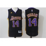 Men Los Angeles Lakers #14 Brandon Ingram Black Stitched NBA Jersey