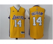 Men Los Angeles Lakers #14 Brandon Ingram Gold Stitched NBA Jersey