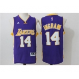 Men Los Angeles Lakers #14 Brandon Ingram Purple Stitched NBA Jersey