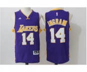 Men Los Angeles Lakers #14 Brandon Ingram Purple Stitched NBA Jersey