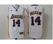 Men Los Angeles Lakers #14 Brandon Ingram White Stitched NBA Jersey