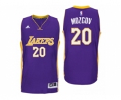 Men Los Angeles Lakers #20 Timofey Mozgov Road Purple New Swingman Jersey