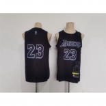 Men Los Angeles Lakers #23 LeBron James Black Stitched Basketball Jersey