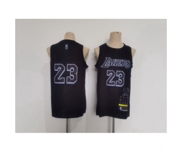 Men Los Angeles Lakers #23 LeBron James Black Stitched Basketball Jersey