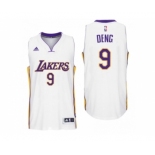 Men Los Angeles Lakers #9 Luol Deng Alternate White New Swingman Jersey