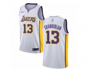 Men Nike Los Angeles Lakers #13 Wilt Chamberlain Authentic White NBA Jersey - Association Edition