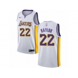 Men Nike Los Angeles Lakers #22 Elgin Baylor Authentic White NBA Jersey - Association Edition