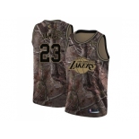 Men Nike Los Angeles Lakers #23 LeBron James Camo NBA Swingman Realtree Collection Jersey