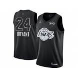 Men Nike Los Angeles Lakers #24 Kobe Bryant Black NBA Jordan Swingman 2018 All-Star Game Jersey