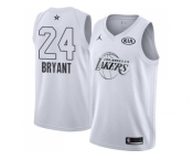 Men Nike Los Angeles Lakers #24 Kobe Bryant White NBA Jordan Swingman 2018 All-Star Game Jersey