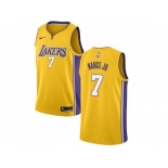 Men Nike Los Angeles Lakers #7 Larry Nance Gold Stitched NBA Swingman Jersey