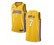 Men Nike Los Angeles Lakers #7 Larry Nance Gold Stitched NBA Swingman Jersey