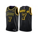 Men Nike Los Angeles Lakers #7 Larry Nance Jr. Authentic Black City Edition NBA Jersey