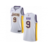 Men Nike Los Angeles Lakers #9 Luol Deng Authentic White NBA Jersey - Association Edition