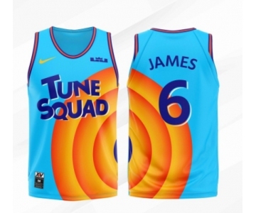 Men Tune Squad Lebron James #6 Space Jam Basketball Jersey