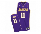 Men's Adidas Los Angeles Lakers #11 Tyler Ennis Swingman Purple Road NBA Jersey