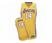 Men's Adidas Los Angeles Lakers #14 Brandon Ingram Authentic Gold Home NBA Jersey