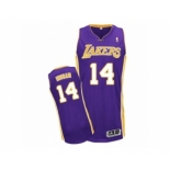 Men's Adidas Los Angeles Lakers #14 Brandon Ingram Authentic Purple Road NBA Jersey