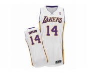 Men's Adidas Los Angeles Lakers #14 Brandon Ingram Authentic White Alternate NBA Jersey