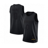 Men's Los Angeles Lakers #0 Kyle Kuzma Swingman Black MVP Basketball Jersey