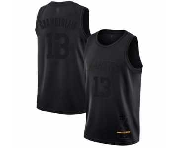 Men's Los Angeles Lakers #13 Wilt Chamberlain Swingman Black MVP Basketball Jersey