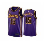 Men's Los Angeles Lakers #15 Austin Reaves 2022-23 Purple Statement Edition Stitched Basketball Jersey