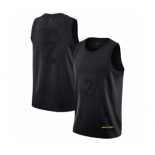 Men's Los Angeles Lakers #2 Quinn Cook Swingman Black MVP Basketball Jersey