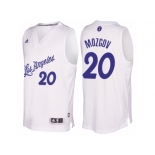 Men's Los Angeles Lakers #20 Timofey Mozgov 2016 Christmas Day White NBA Swingman Jersey