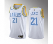 Men's Los Angeles Lakers #21 Maxwell Lewis White 2023 Draft Association Edition Stitched Basketball Jersey