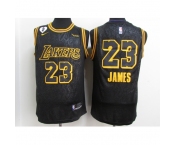 Men's Los Angeles Lakers #23 LeBron James Nike Black Player Jersey