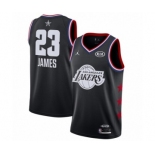 Men's Los Angeles Lakers #23 LeBron James Swingman Black 2019 All-Star Game Basketball Jersey