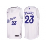 Men's Los Angeles Lakers #23 Lou Williams 2016 Christmas Day White NBA Swingman Jersey