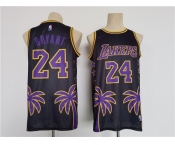 Men's Los Angeles Lakers #24 Kobe Bryant Black Throwback basketball Jersey