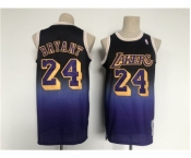 Men's Los Angeles Lakers #24 Kobe Bryant Purple Throwback basketball Jersey