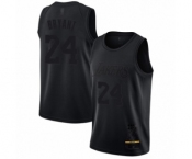 Men's Los Angeles Lakers #24 Kobe Bryant Swingman Black MVP Basketball Jersey