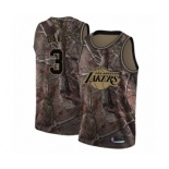 Men's Los Angeles Lakers #3 Anthony Davis Swingman Camo Realtree Collection Basketball Jersey