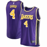 Men's Los Angeles Lakers #4 Alex Caruso Fanatics Branded Purple 2020-21 Fast Break Replica Jersey