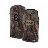 Men's Los Angeles Lakers #6 LeBron James Swingman Camo Realtree Collection Basketball Jersey