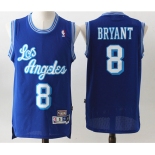 Men's Los Angeles Lakers #8 Kobe Bryant  Authentic Blue Throwback  Basketball Jersey