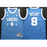 Men's Los Angeles Lakers #8 Kobe Bryant  Authentic Light Blue All-Star Throwback  Basketball Jersey