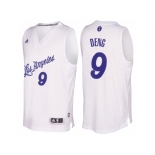 Men's Los Angeles Lakers #9 Luol Deng 2016 Christmas Day White NBA Swingman Jersey