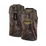 Men's Nike Los Angeles Lakers #0 Kyle Kuzma Swingman Camo Realtree Collection NBA Jersey