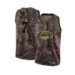 Men's Nike Los Angeles Lakers #1 JaVale McGee Swingman Camo Realtree Collection NBA Jersey