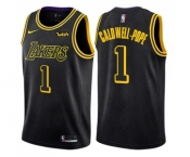 Men's Nike Los Angeles Lakers #1 Kentavious Caldwell-Pope Authentic Black City Edition NBA Jersey