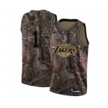 Men's Nike Los Angeles Lakers #1 Kentavious Caldwell-Pope Swingman Camo Realtree Collection NBA Jersey