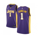 Men's Nike Los Angeles Lakers #1 Kentavious Caldwell-Pope Swingman Purple NBA Jersey - Statement Edition