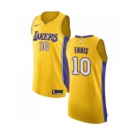 Men's Nike Los Angeles Lakers #10 Tyler Ennis Authentic Gold Home NBA Jersey - Icon Edition