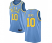 Men's Nike Los Angeles Lakers #10 Tyler Ennis Swingman Blue Hardwood Classics NBA Jersey