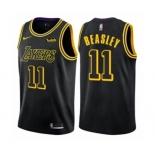 Men's Nike Los Angeles Lakers #11 Michael Beasley Authentic Black City Edition NBA Jersey