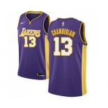 Men's Nike Los Angeles Lakers #13 Wilt Chamberlain Swingman Purple NBA Jersey - Statement Edition